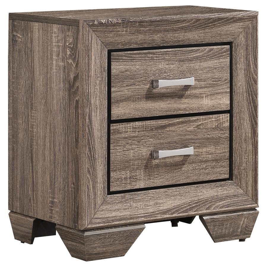 Kauffman Brown Nightstand - furniture place usa