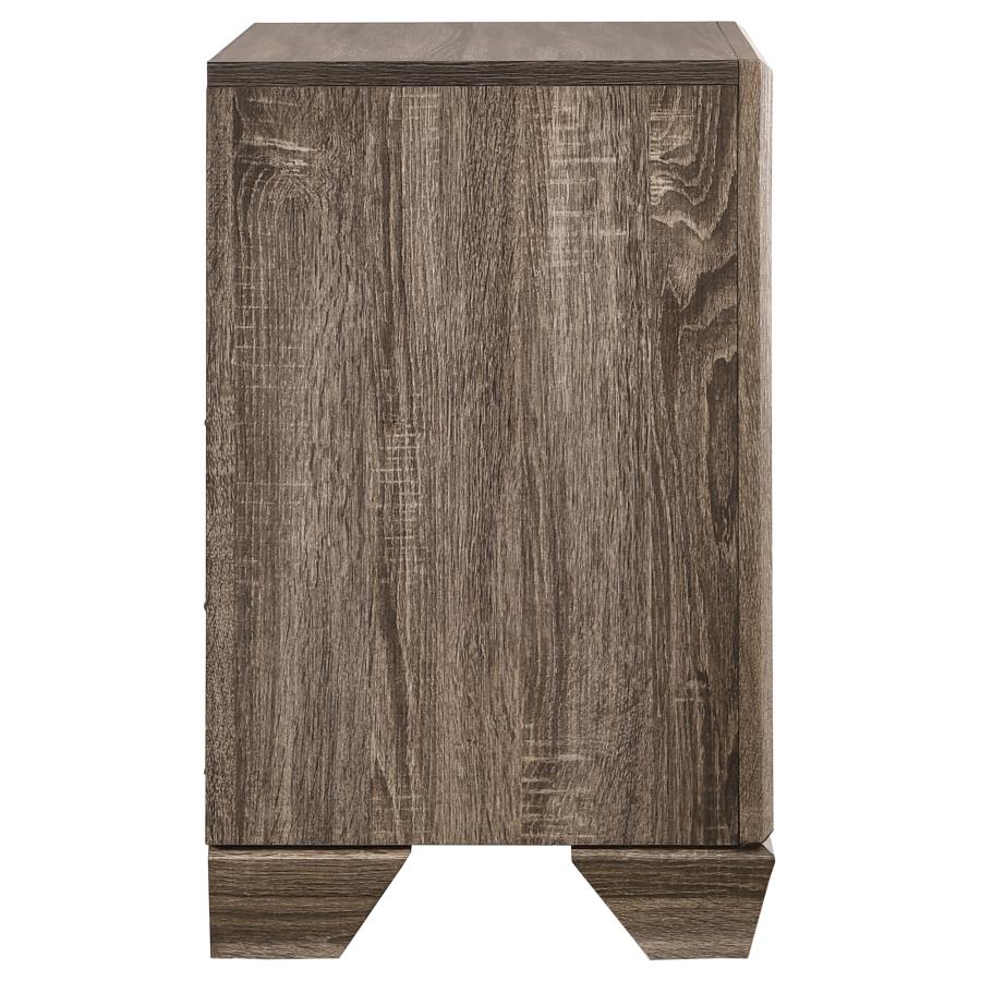 Kauffman Brown Nightstand - furniture place usa