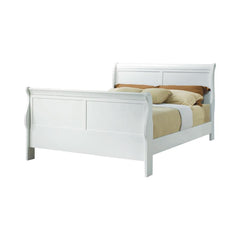Louis Philippe White Queen Bed - furniture place usa