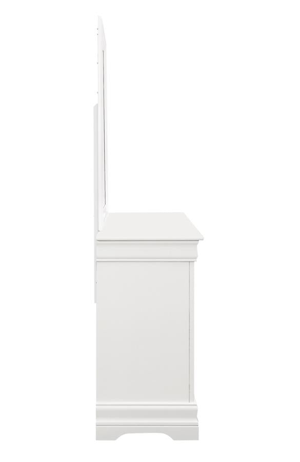 Louis Philippe White Dresser - furniture place usa