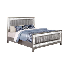 Leighton Silver Queen Bed 5 Pc Set - furniture place usa