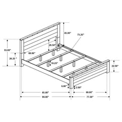 Sembene Brown California King Bed - furniture place usa