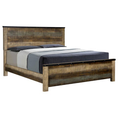Sembene Brown Queen Bed 4 Pc Set - furniture place usa