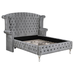 Deanna Grey Eastern King Bed - furniture place usa