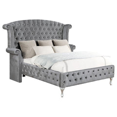 Deanna Grey Eastern King Bed - furniture place usa