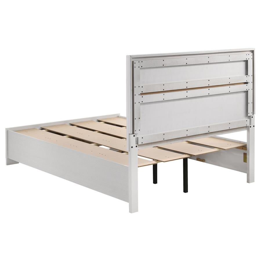 Miranda White Full Storage Bed - furniture place usa