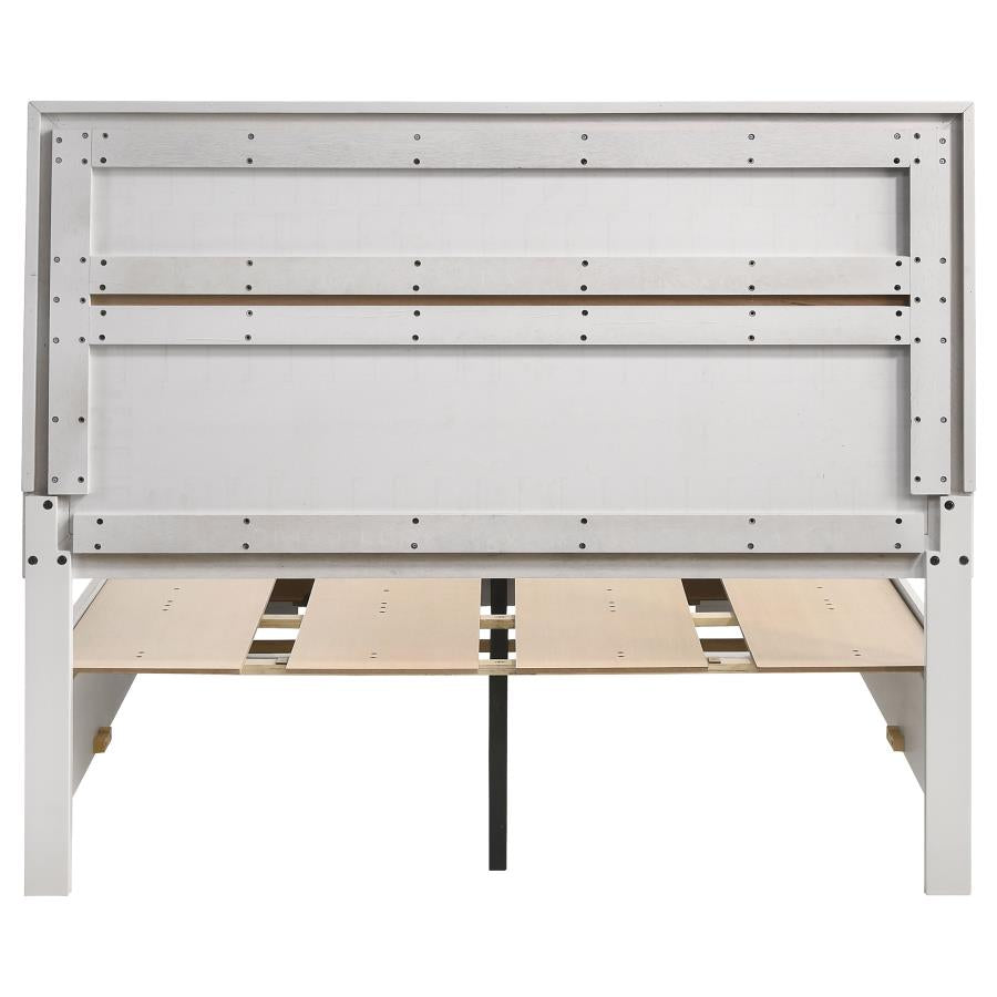 Miranda White Full Storage Bed - furniture place usa