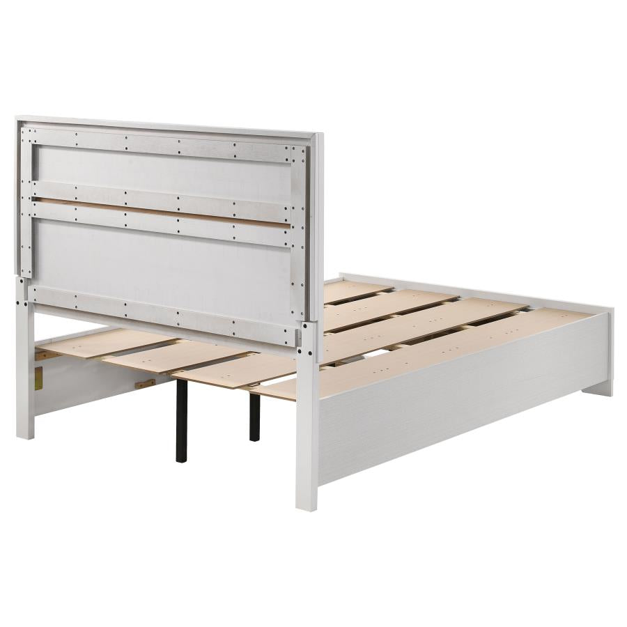 Miranda White Full Storage Bed - furniture place usa