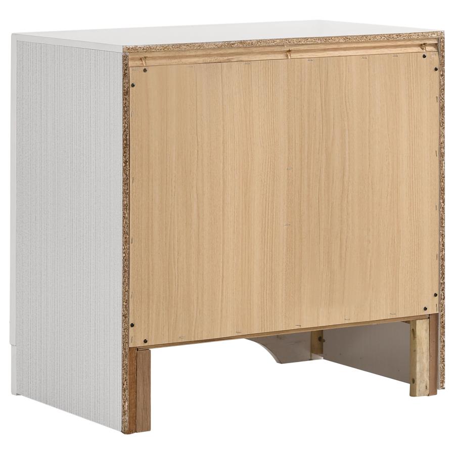 Miranda White California King Bed 4 Pc Set - furniture place usa