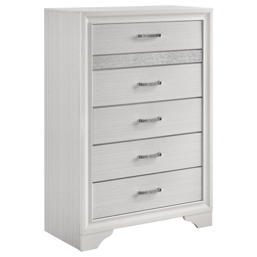 Miranda White Chest - furniture place usa