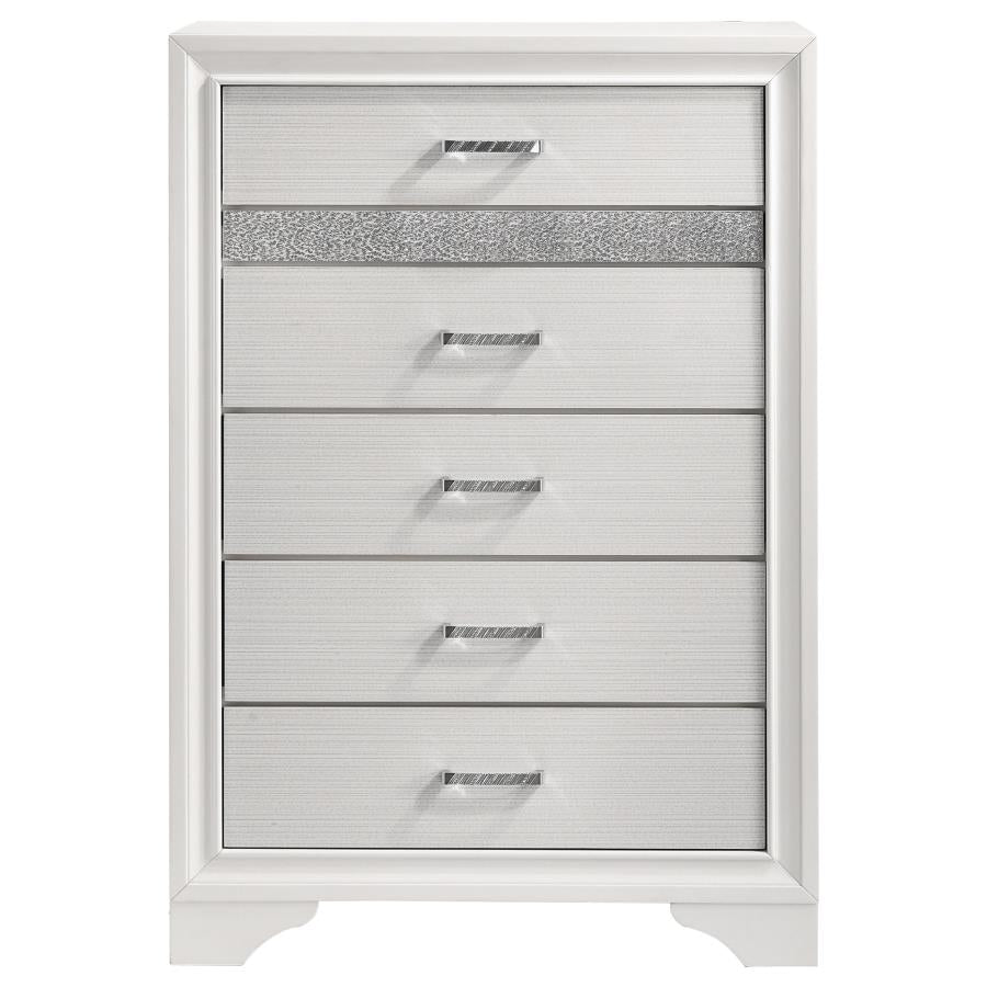Miranda White Chest - furniture place usa