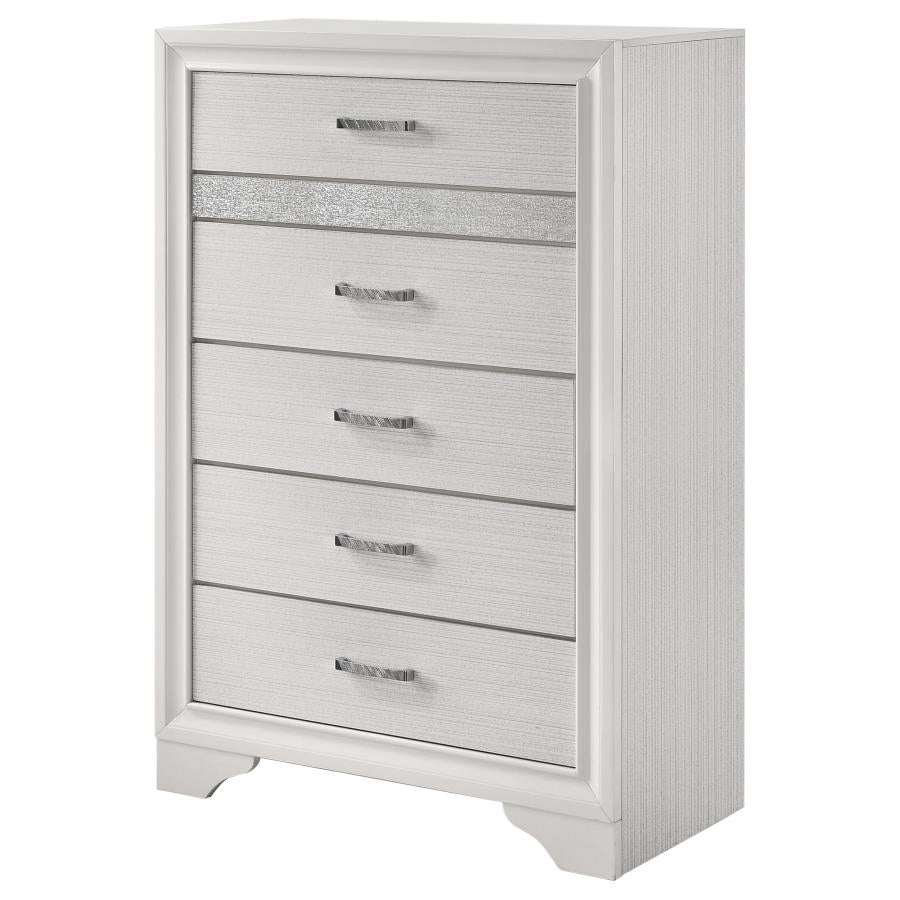 Miranda White Chest - furniture place usa