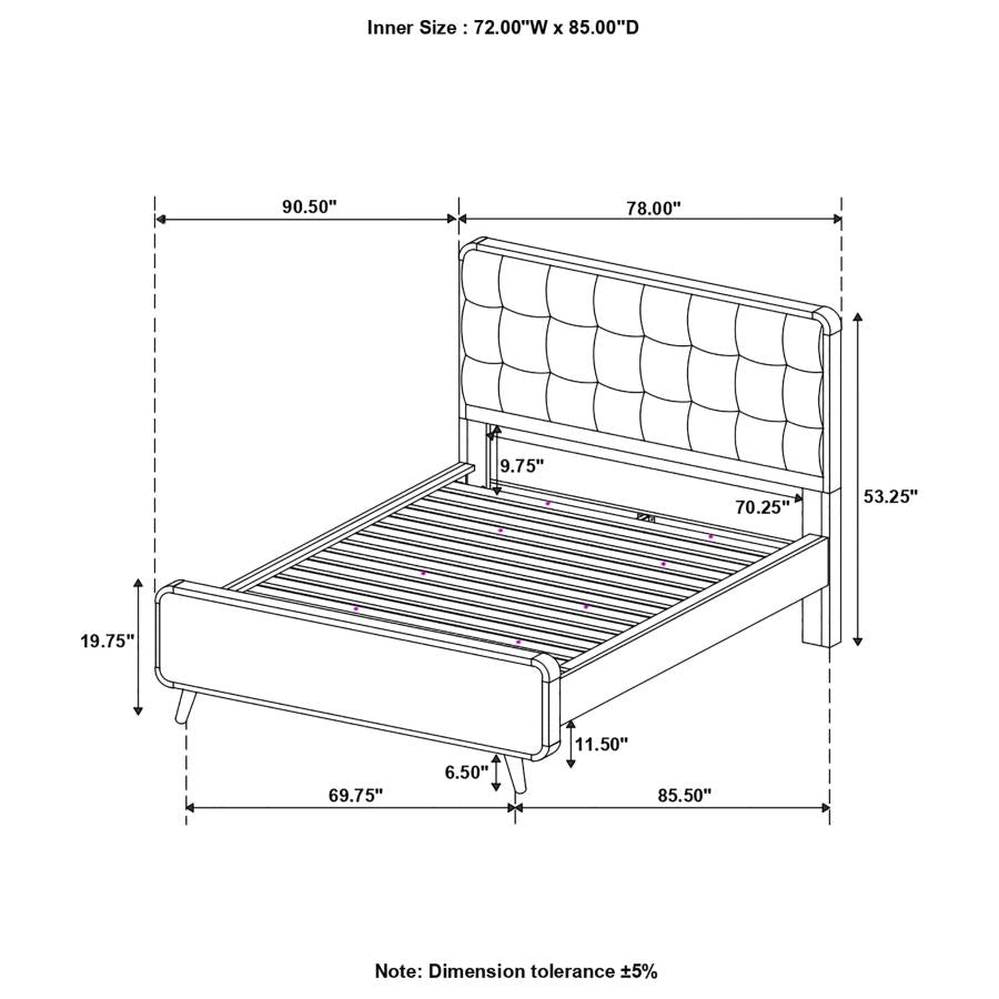 Robyn Brown California King Bed - furniture place usa