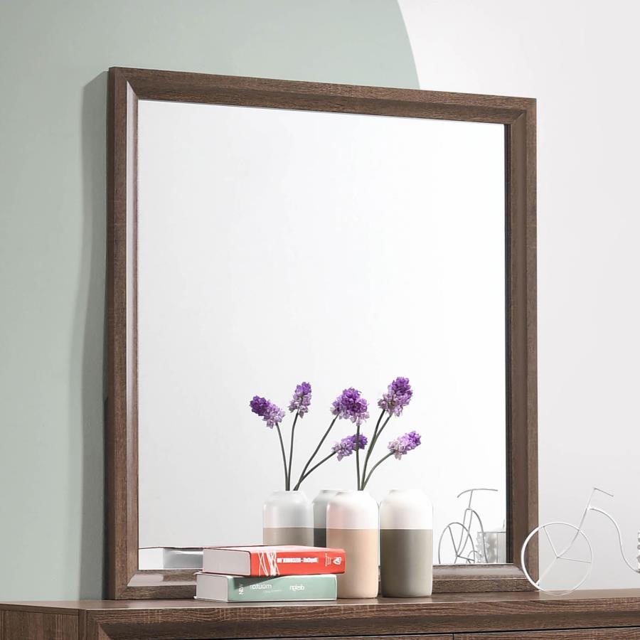 Brandon Brown Dresser Mirror - furniture place usa