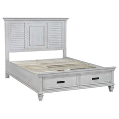 Franco Ivory Eastern King Storage Bed - furniture place usa