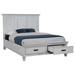 Franco Ivory Eastern King Storage Bed - furniture place usa