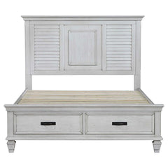 Franco Ivory California King Storage Bed - furniture place usa