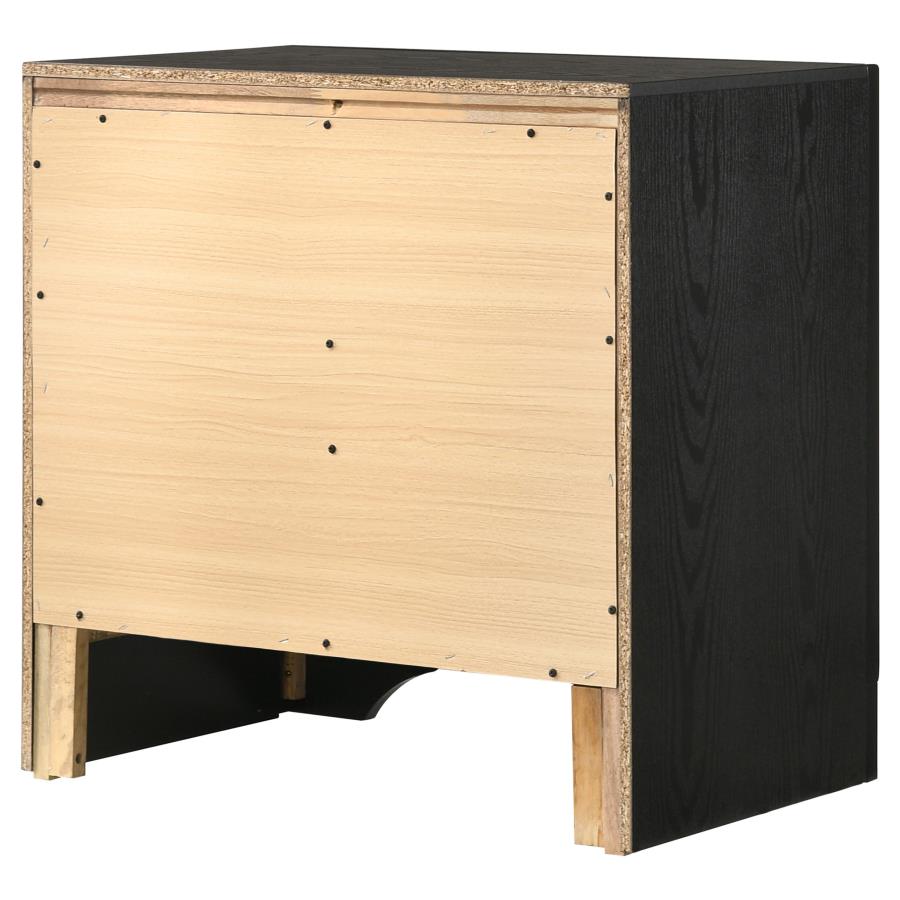Miranda Black Nightstand - furniture place usa