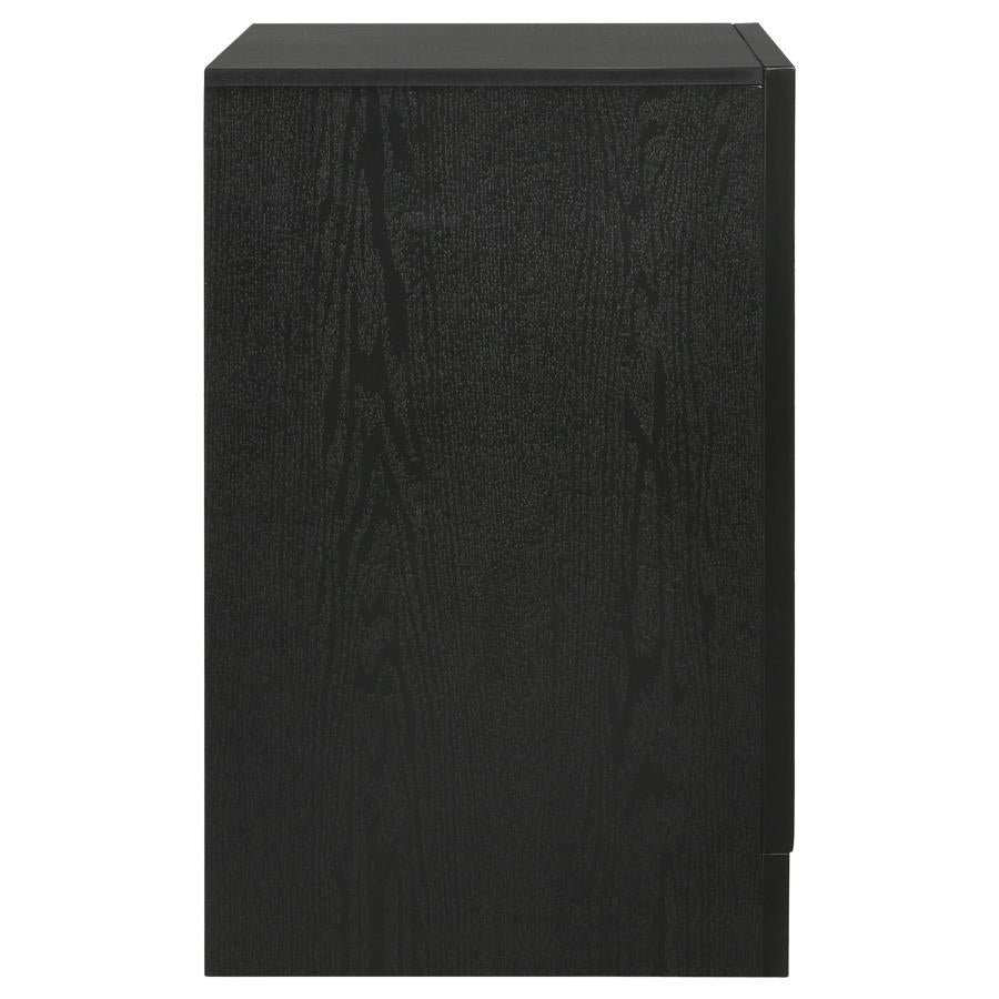 Miranda Black Nightstand - furniture place usa