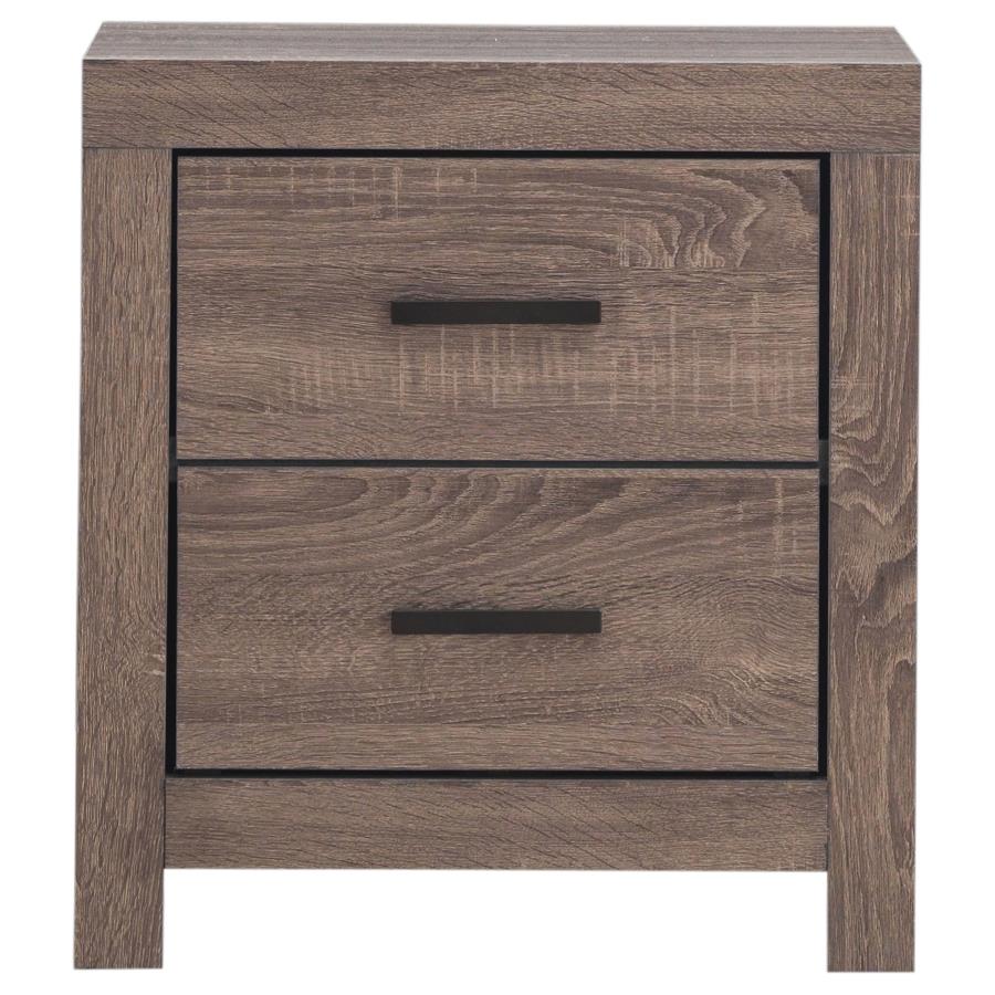 Brantford Brown Eastern King Bed 4 Pc Set - furniture place usa