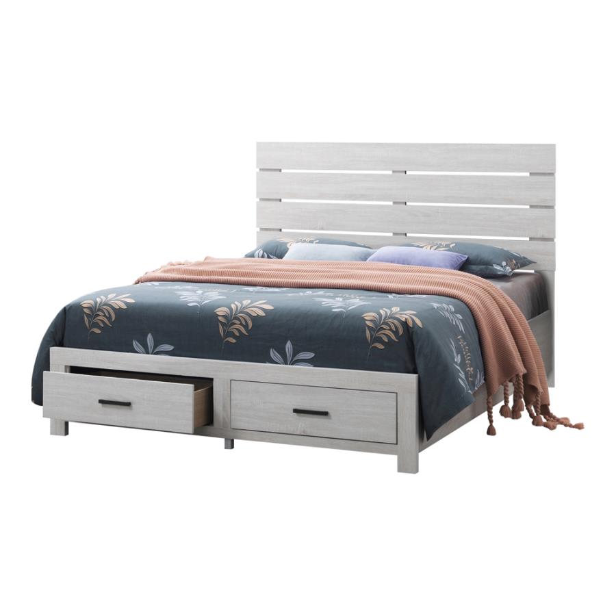 Brantford Ivory Queen Bed 5 Pc Set - furniture place usa