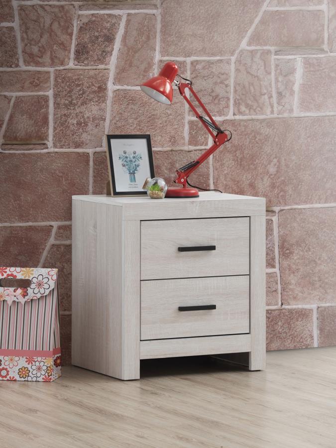 Brantford Ivory Nightstand - furniture place usa