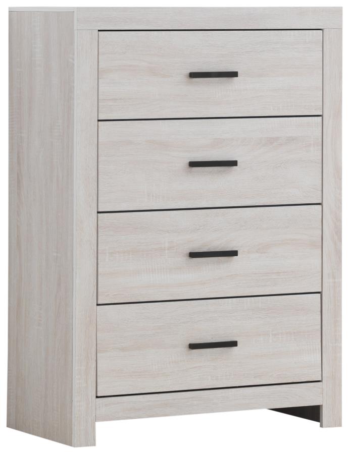 Brantford Ivory Queen Bed 5 Pc Set - furniture place usa