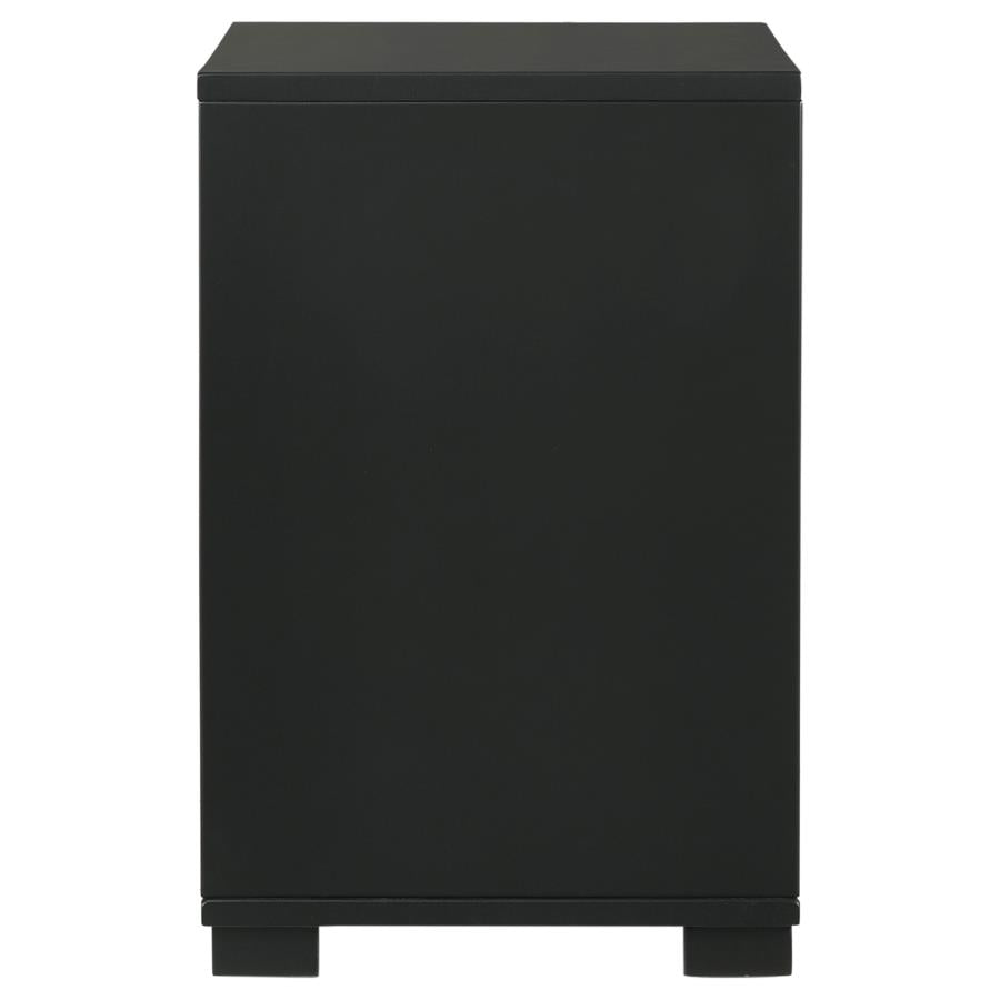 Blacktoft Black Nightstand - furniture place usa