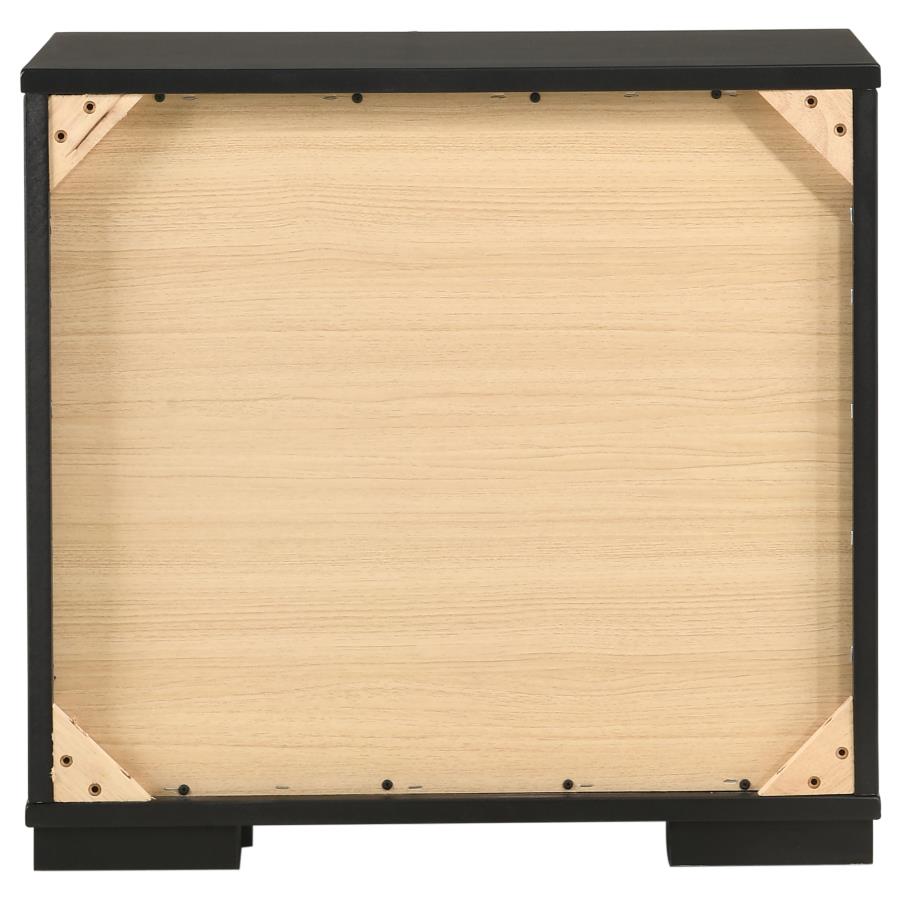 Blacktoft Black Nightstand - furniture place usa