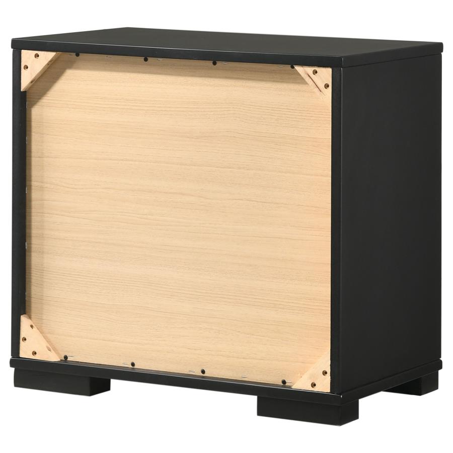 Blacktoft Black Nightstand - furniture place usa