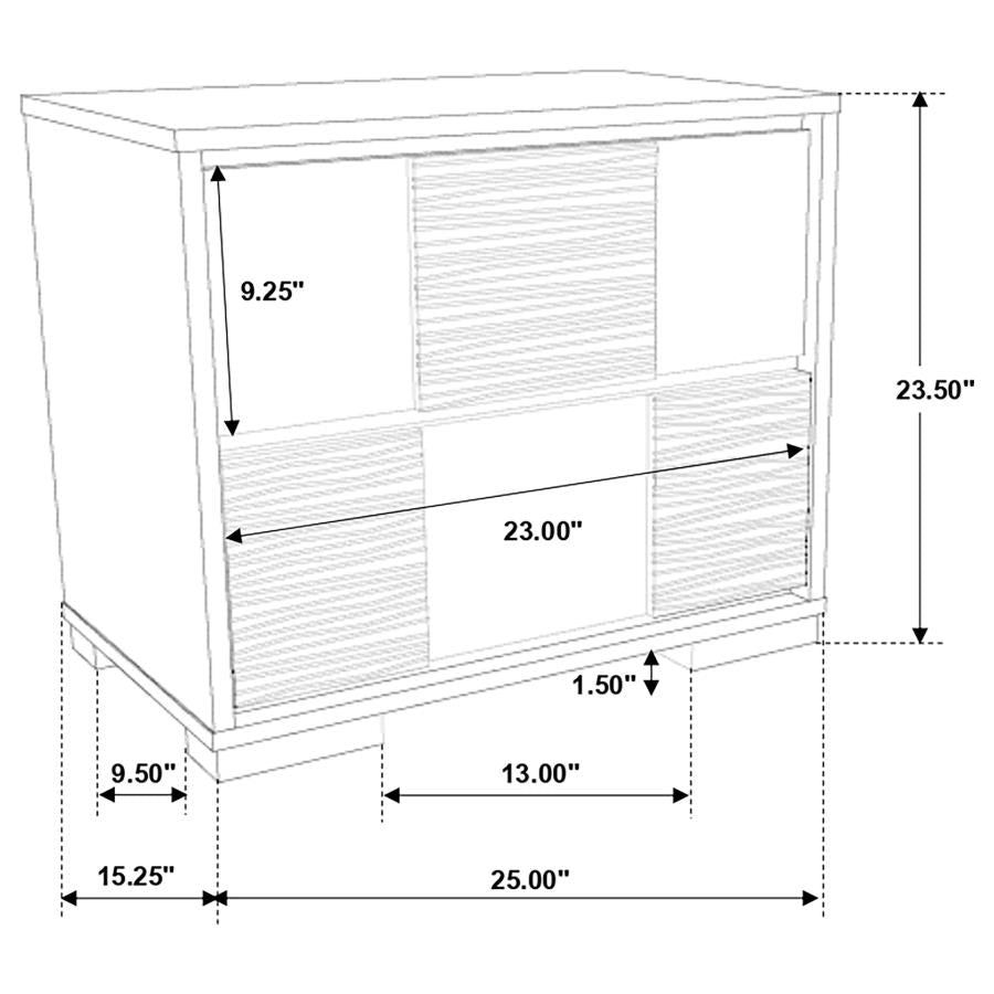 Blacktoft Black Nightstand - furniture place usa