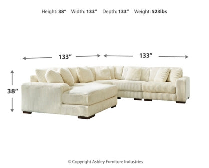 Lindyn 5-Piece Sectional with Ottoman - PKG014505 - furniture place usa