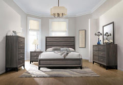 Watson Grey California King Bed 5 Pc Set - furniture place usa