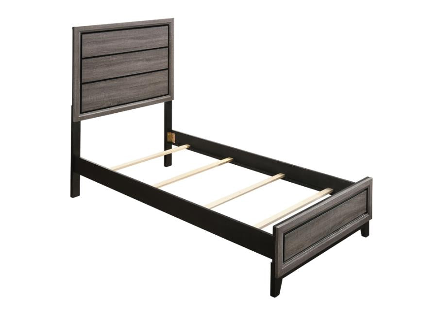 Watson Grey Twin Bed - furniture place usa