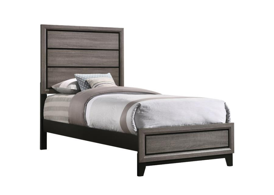 Watson Grey Twin Bed - furniture place usa