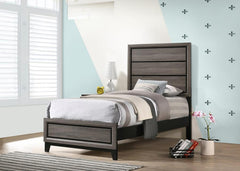 Watson Grey Twin Bed - furniture place usa