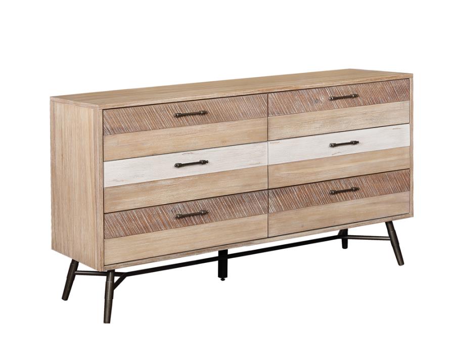 Marlow Brown Queen Bed 5 Pc Set - furniture place usa