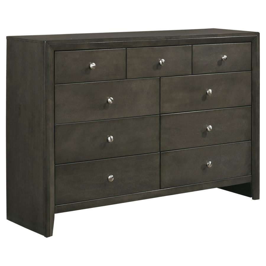 Serenity Grey Queen Bed 4 Pc Set - furniture place usa