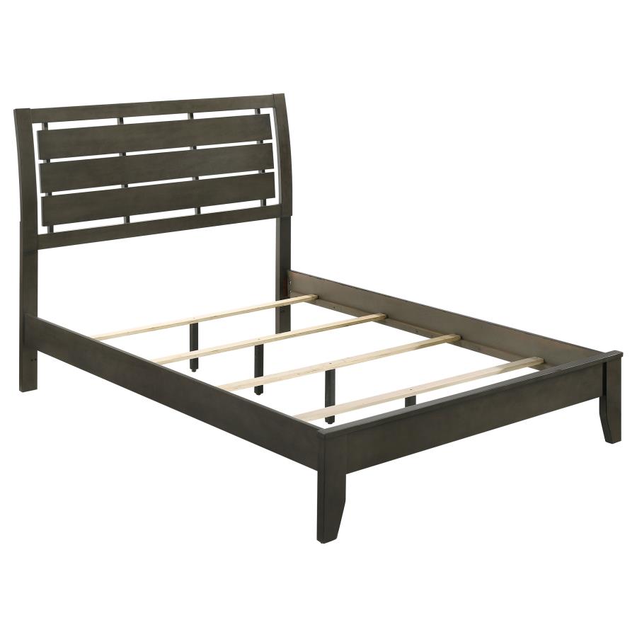 Serenity Grey Queen Bed 5 Pc Set - furniture place usa