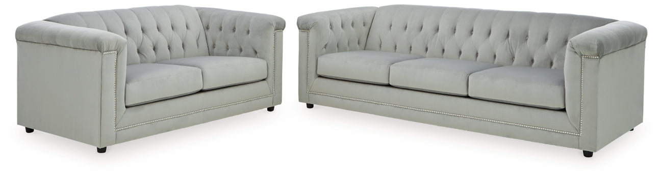 Josanna Sofa and Loveseat - furniture place usa