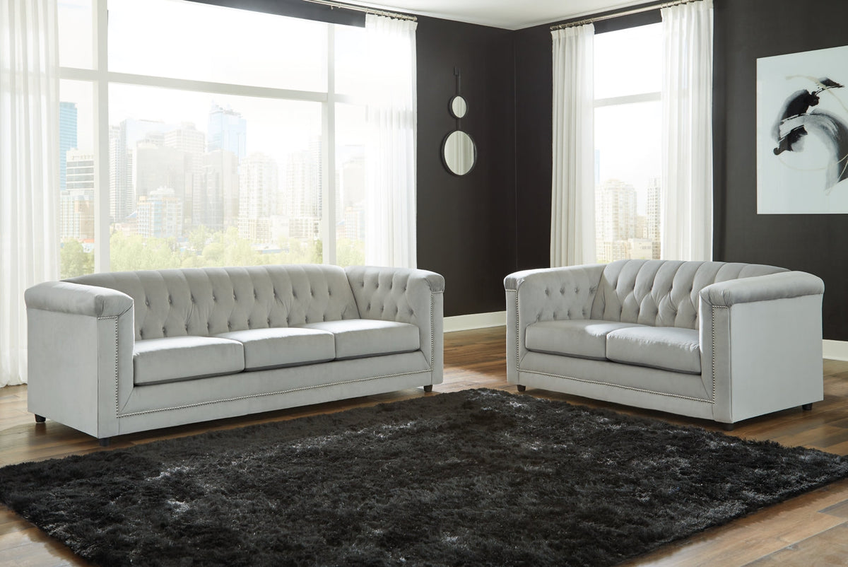 Josanna Sofa and Loveseat - furniture place usa