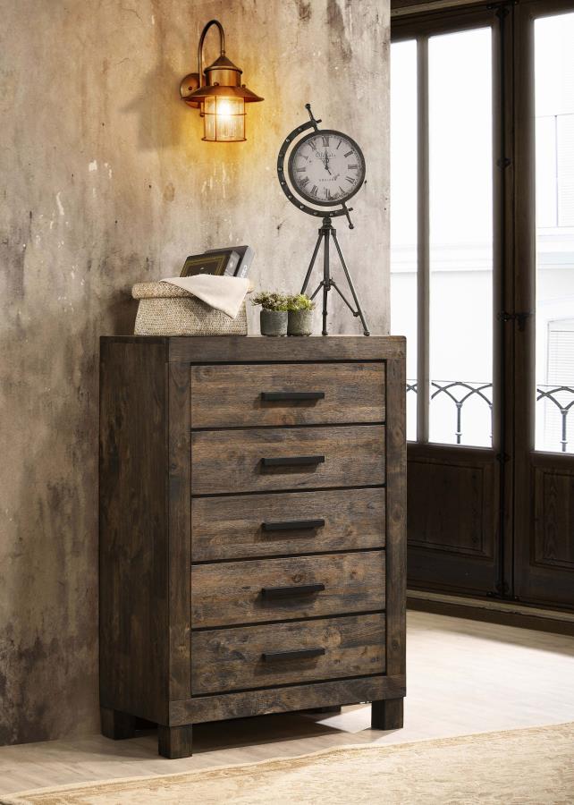 Woodmont Brown Chest - furniture place usa