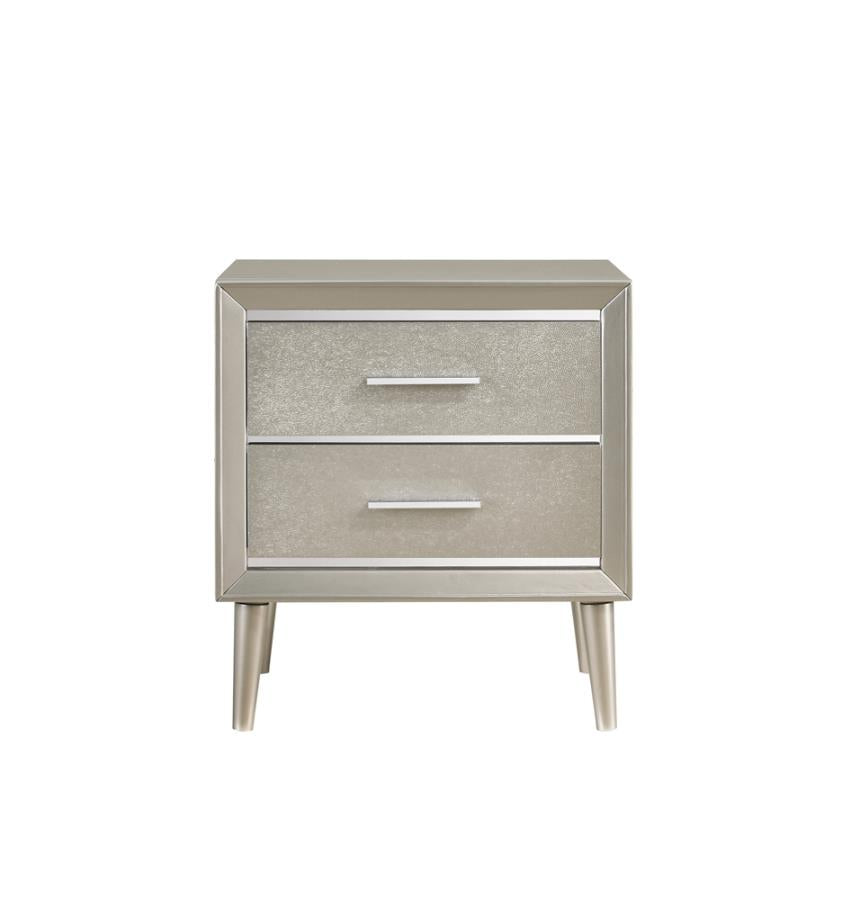 Ramon Silver Nightstand - furniture place usa