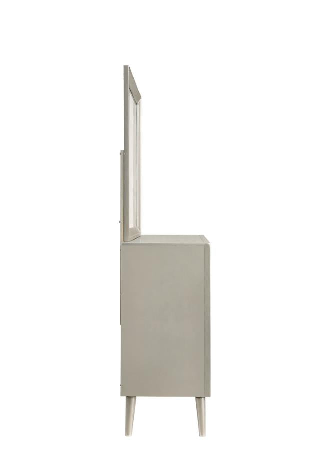 Ramon Silver Dresser Mirror - furniture place usa