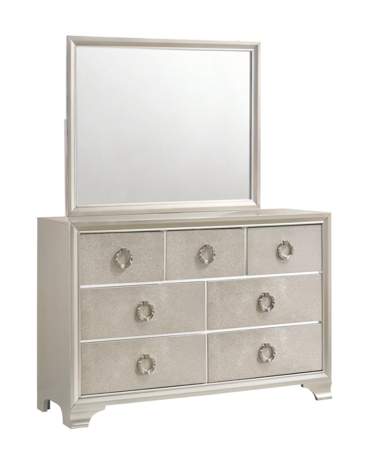 Salford Silver Dresser Mirror - furniture place usa
