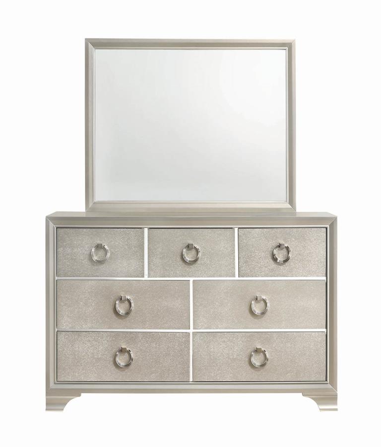 Salford Silver Dresser Mirror - furniture place usa