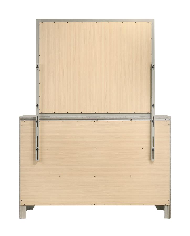 Salford Silver Dresser Mirror - furniture place usa