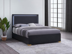 Marceline Black Queen Bed - furniture place usa