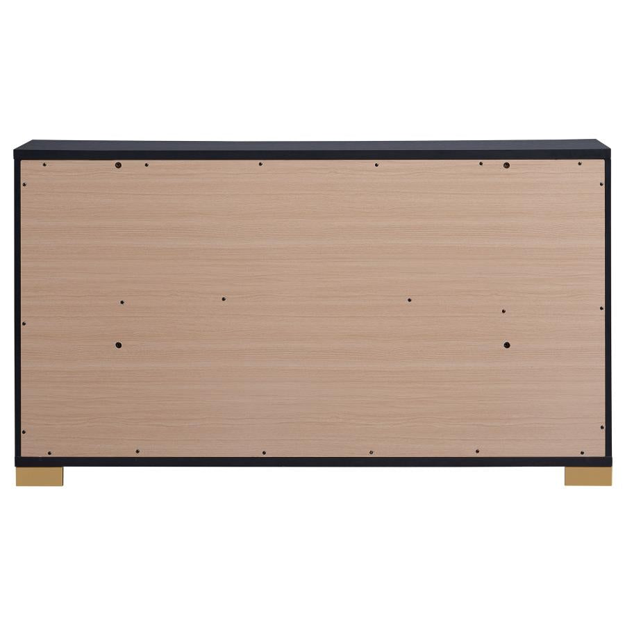 Marceline Black Dresser - furniture place usa