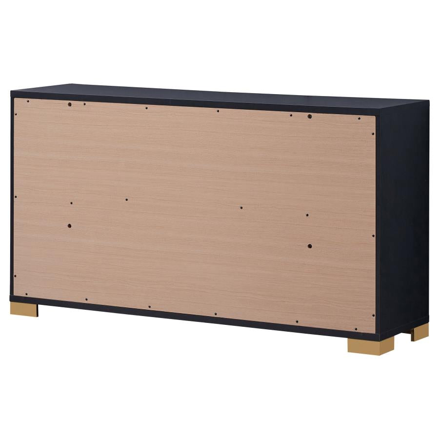 Marceline Black Dresser - furniture place usa